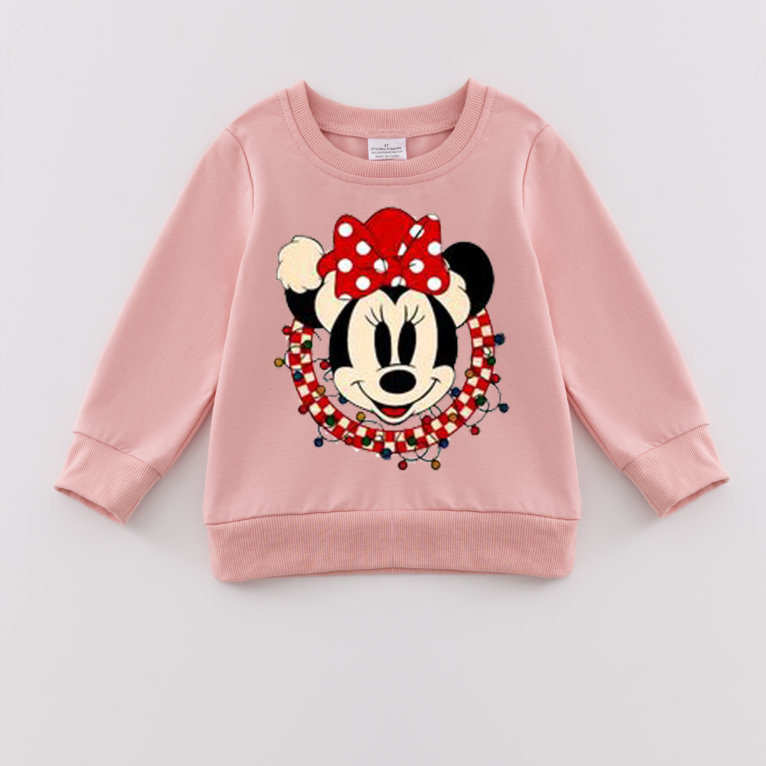 (Pre Order)Girls Christmas Print Sweatshirt