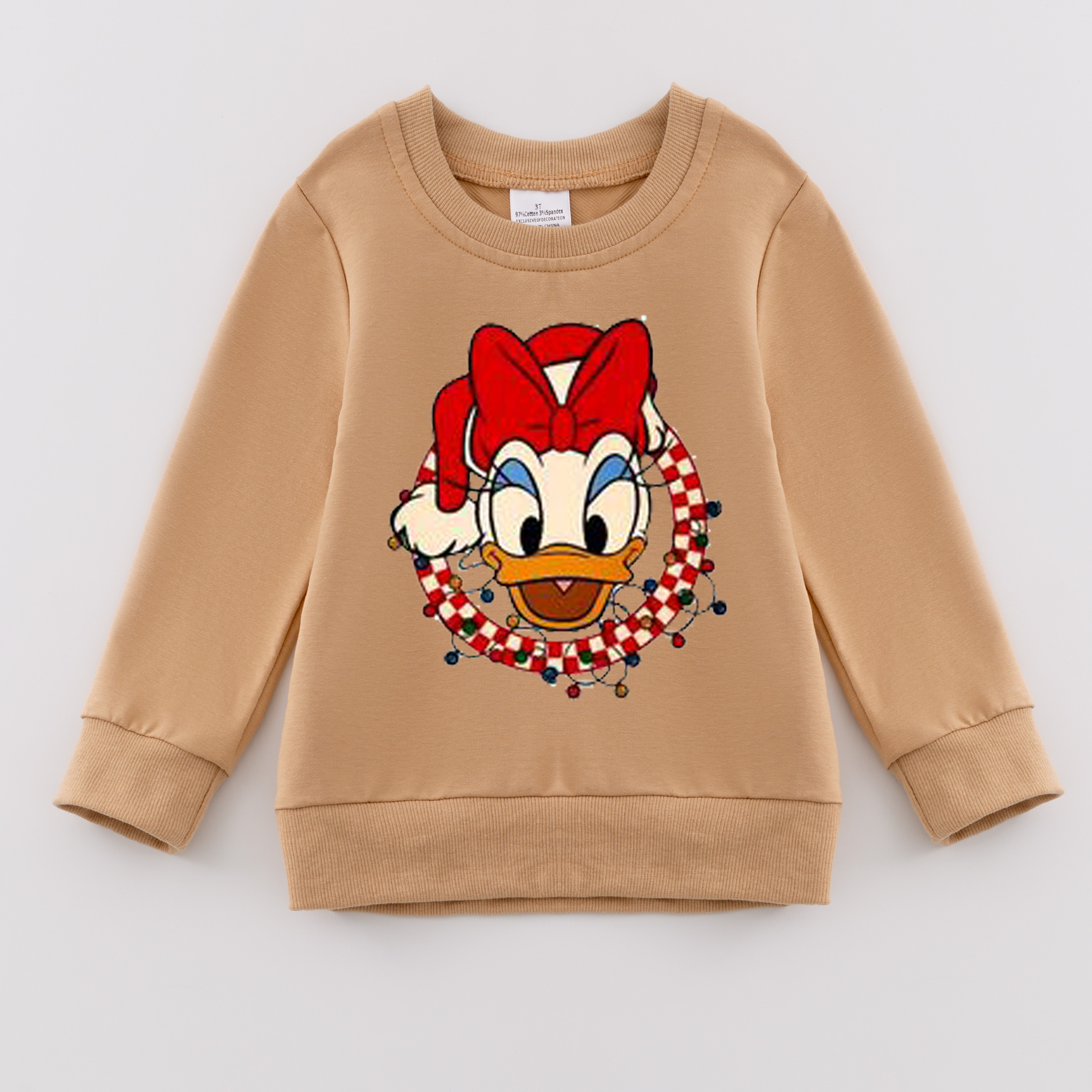 (Pre Order)Girls Christmas Print Sweatshirt