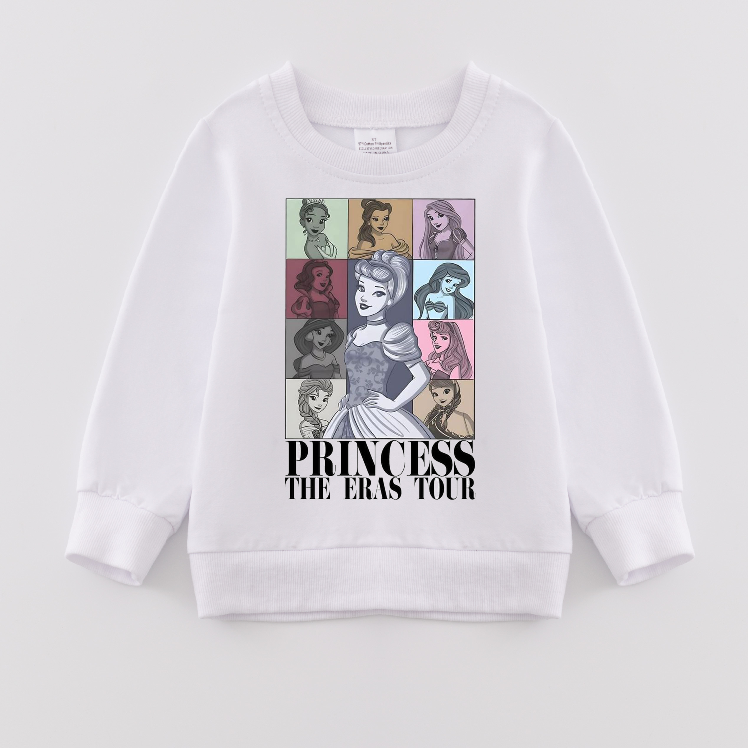(Pre Order)Girls Fall Cartoon Print Sweatshirt