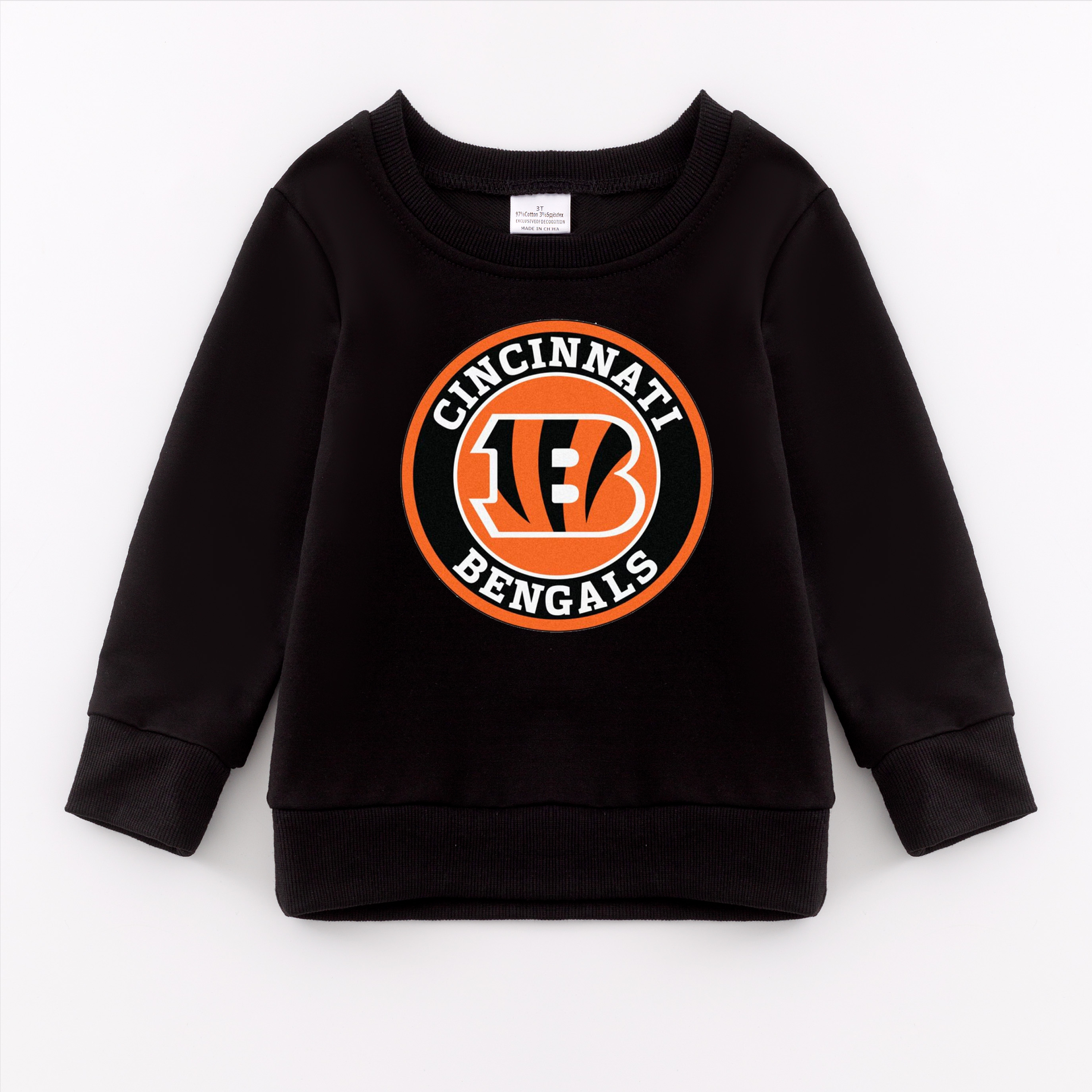 (Pre Order)Girls Fall Football Print Sweatshirt