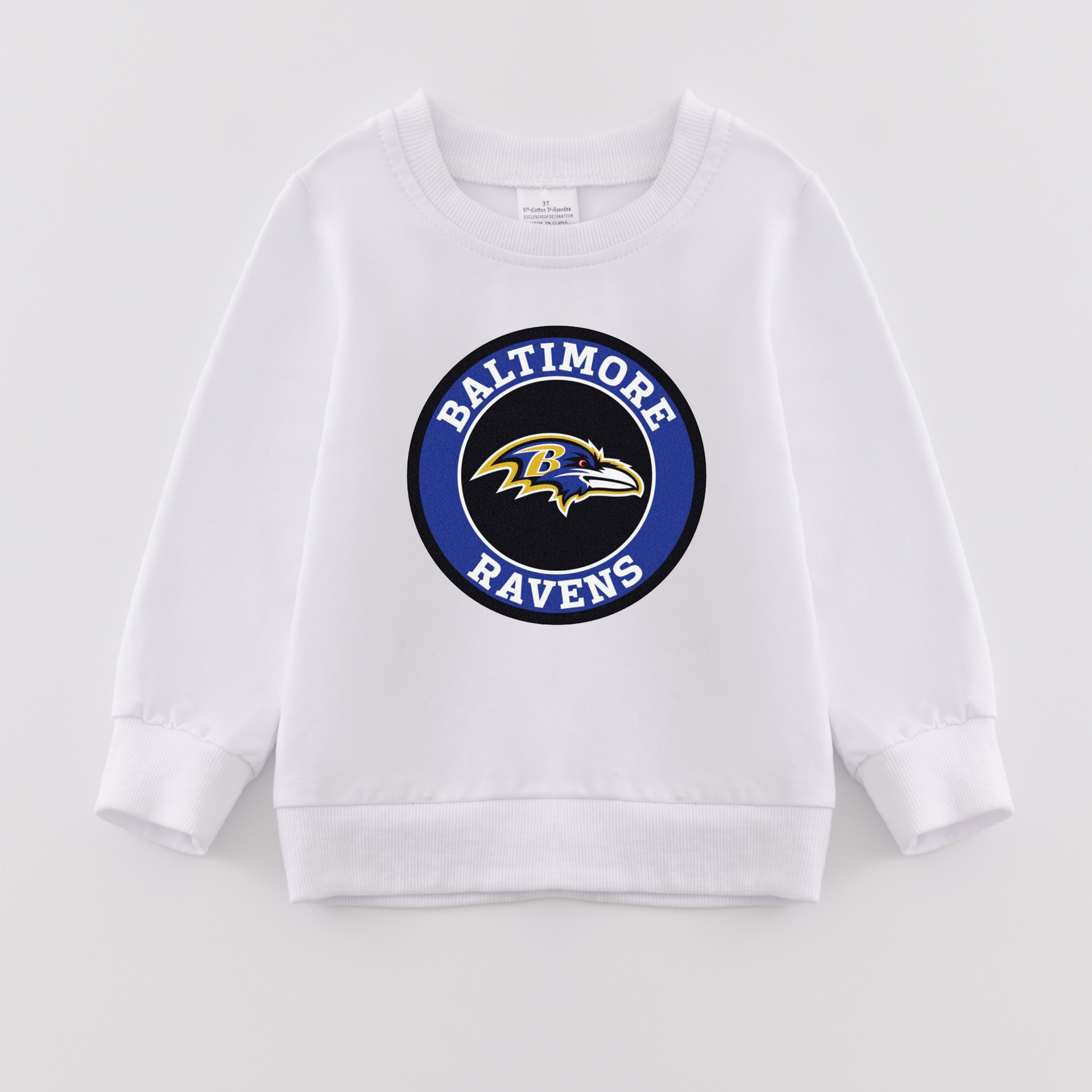 (Pre Order)Girls Fall Football Print Sweatshirt