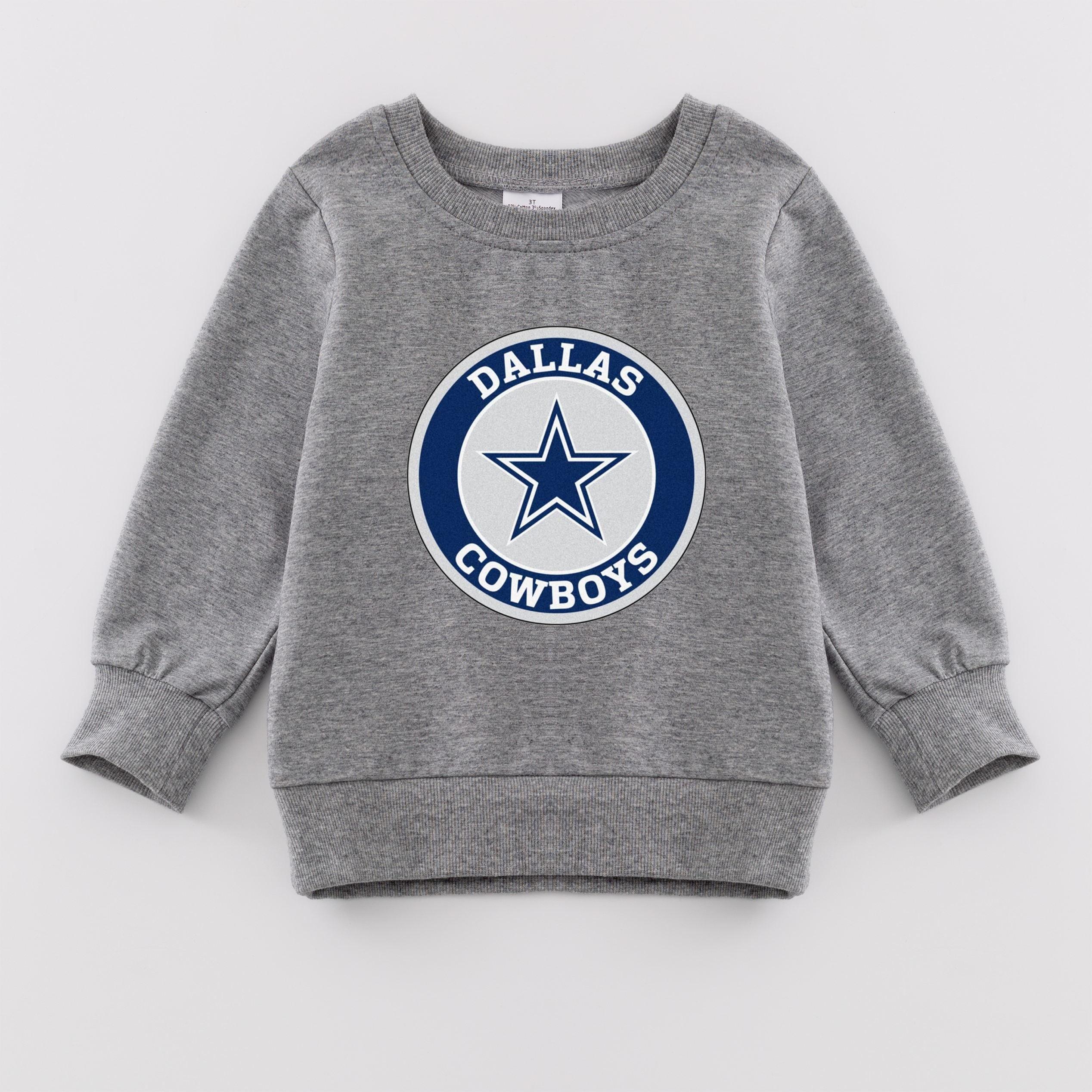 (Pre Order)Girls Fall Football Print Sweatshirt