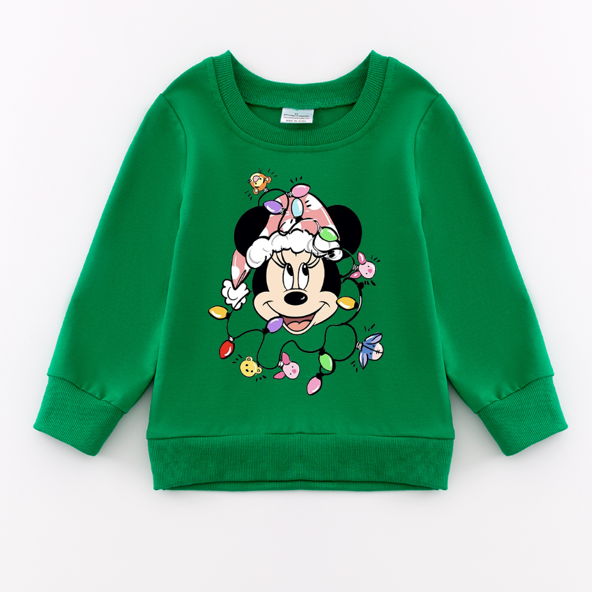 (Pre Order)Girls Christmas Print Sweatshirt