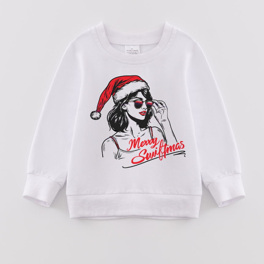 (Pre Order)Girls Christmas Print Sweatshirt