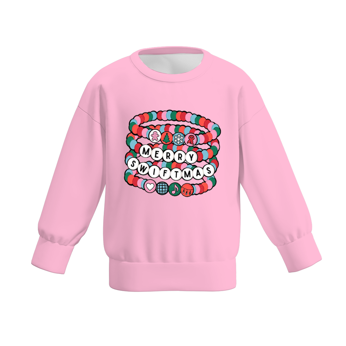 (Pre Order)Girls Christmas Cartoon Print Sweatshirt