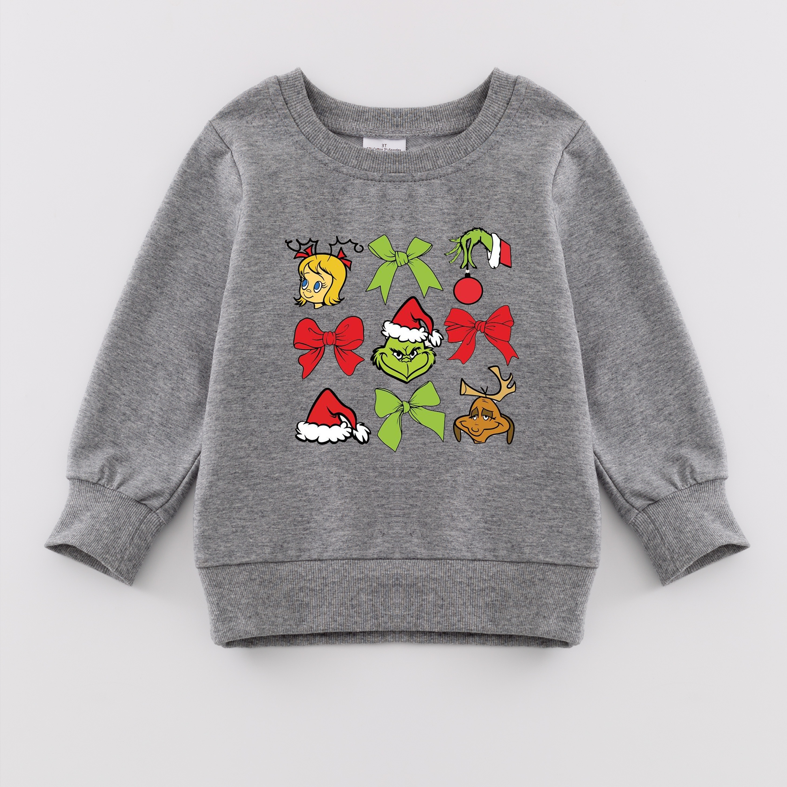 (Pre Order)Girls Christmas Print Sweatshirt