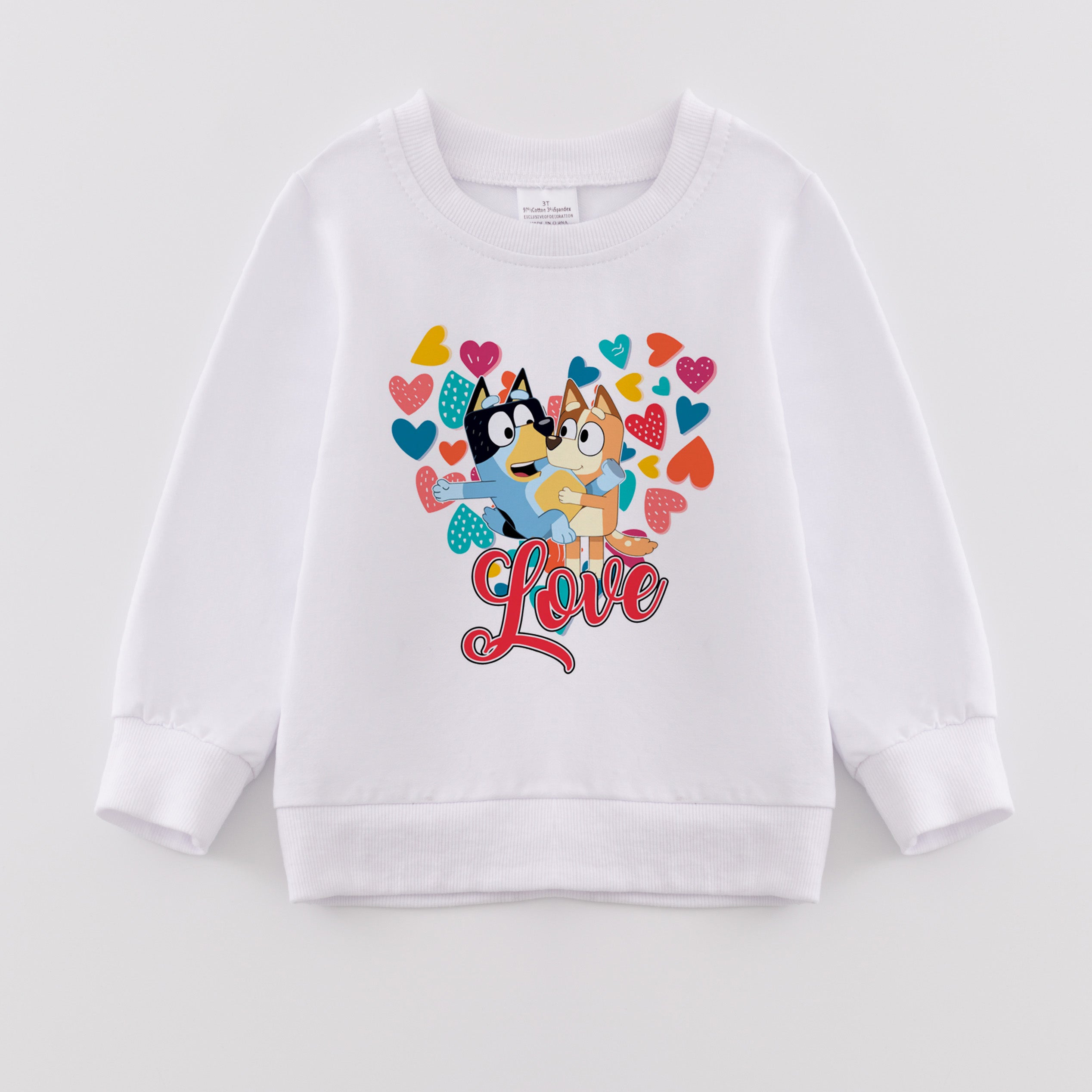 (Pre Order)Girls Fall Cartoon and TS Print Sweatshirt
