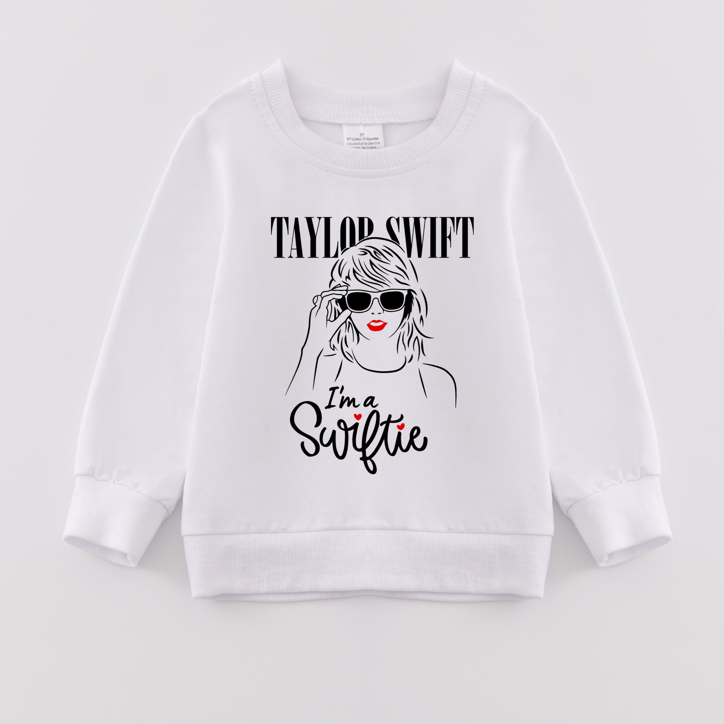 (Pre Order)Girls Fall Cartoon and TS Print Sweatshirt