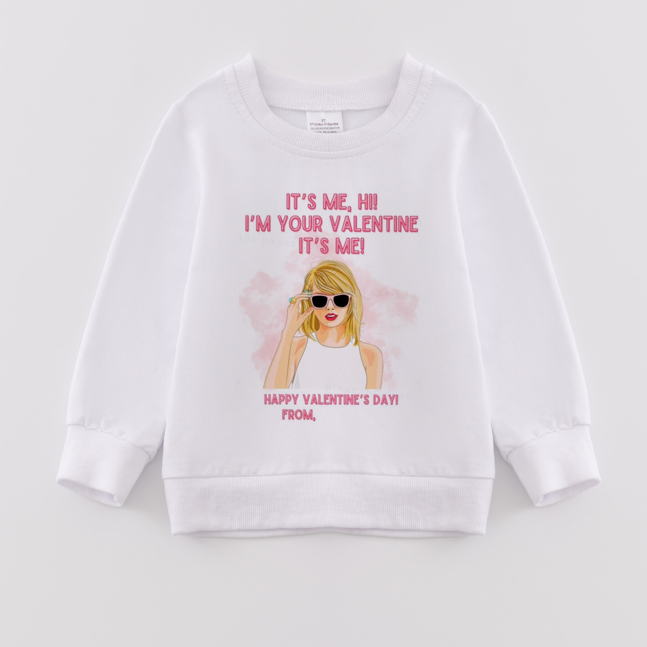 (Pre Order)Girls Fall Cartoon and TS Print Sweatshirt