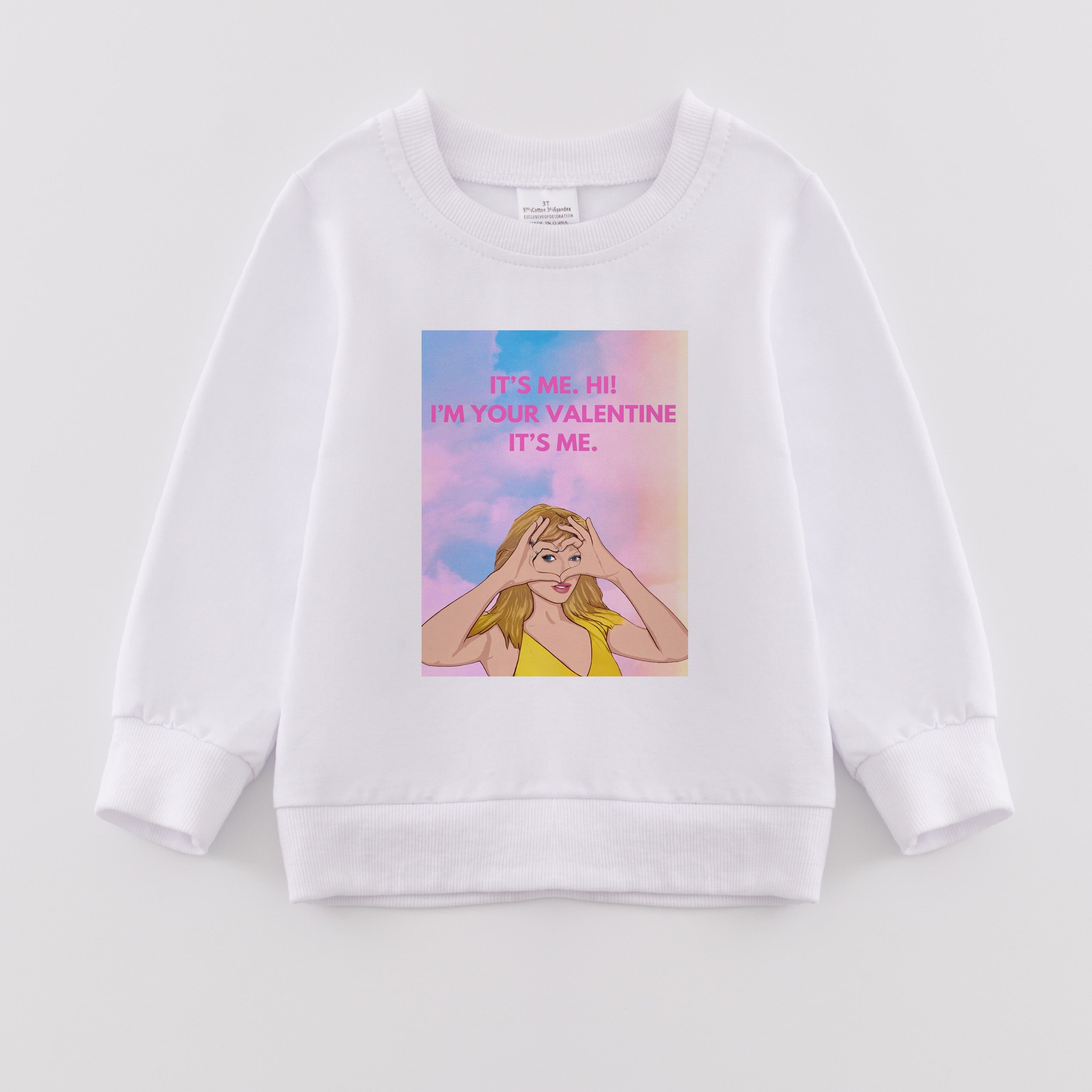(Pre Order)Girls Fall Cartoon and TS Print Sweatshirt