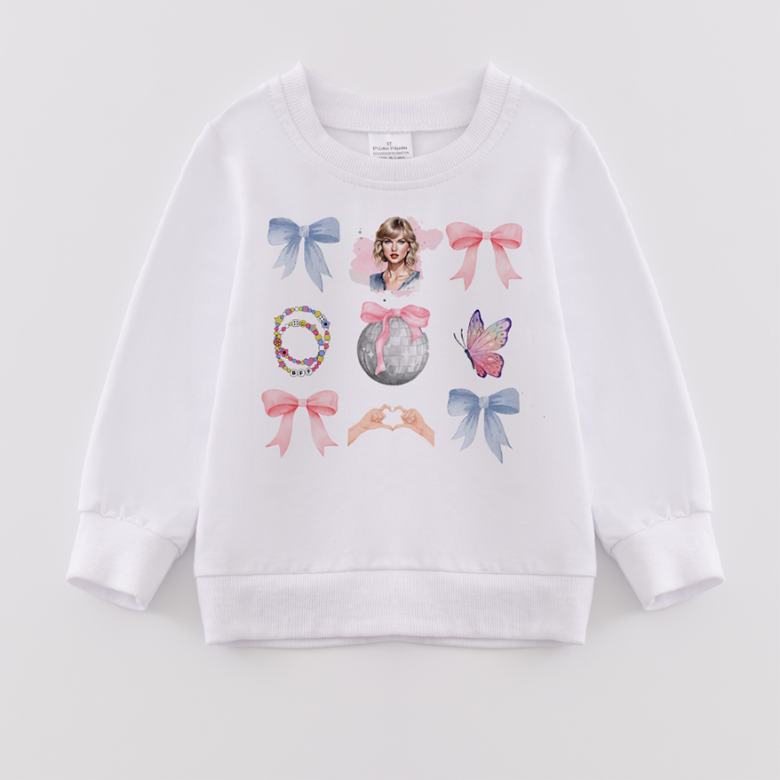(Pre Order)Girls Fall TS Print Sweatshirt