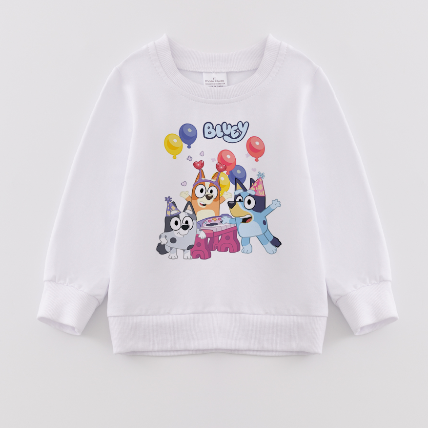 (Pre Order)Girls Fall TS Print Sweatshirt