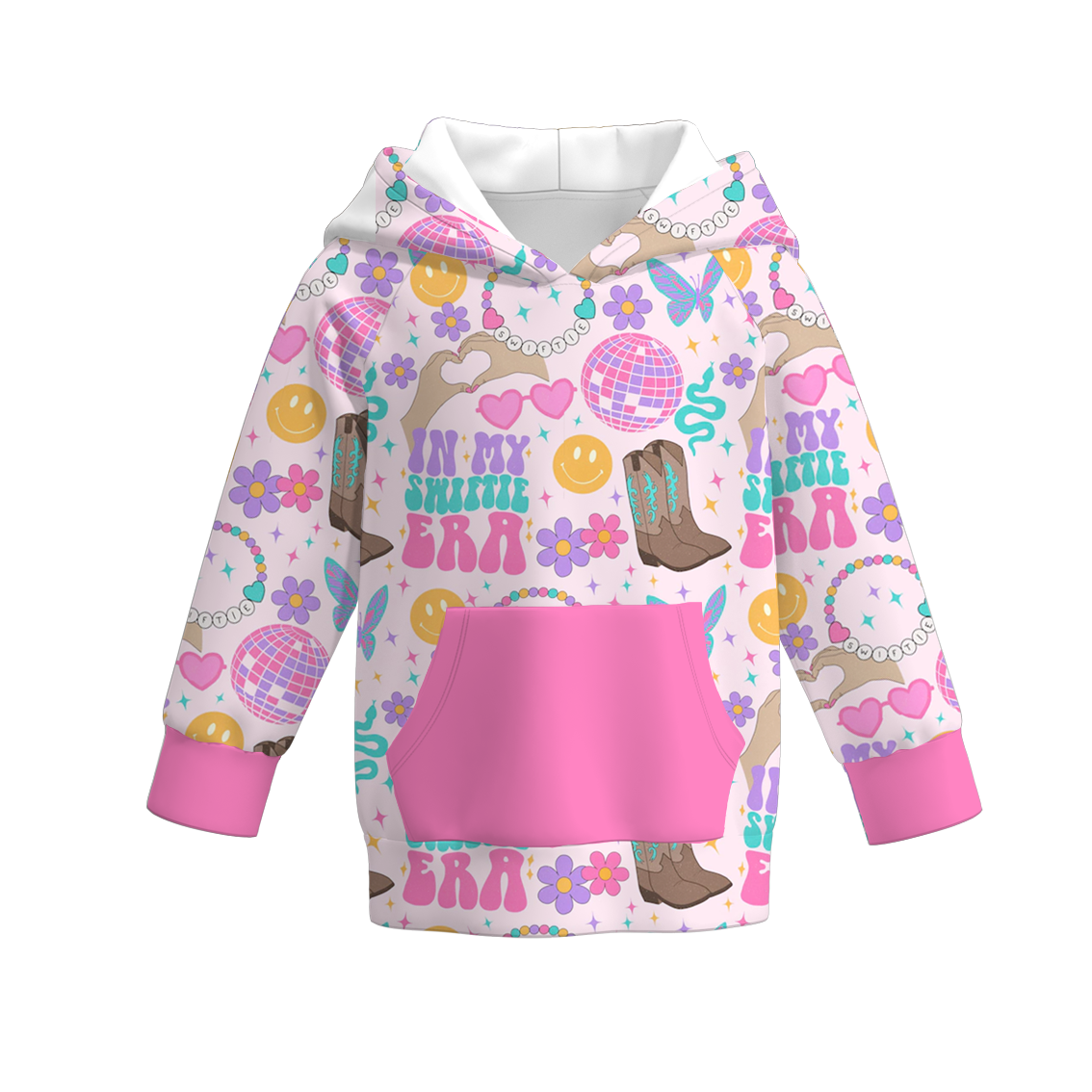 (Pre Order)Girls TS Print Milk Silk Hoodie