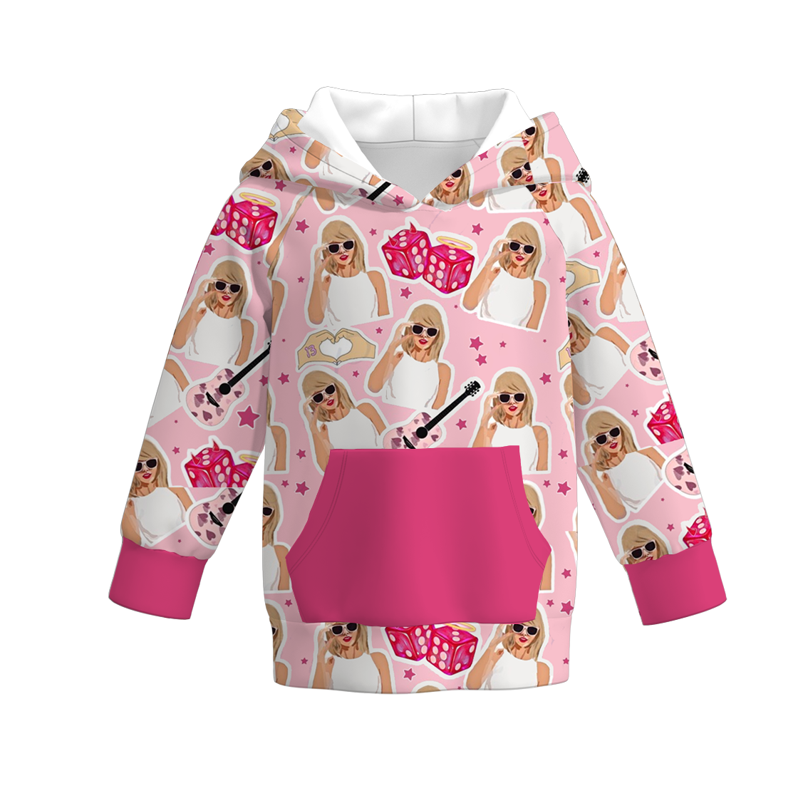 (Pre Order)Girls TS Print Milk Silk Hoodie