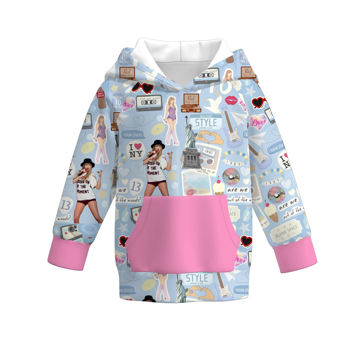 (Pre Order)Girls TS Print Milk Silk Hoodie
