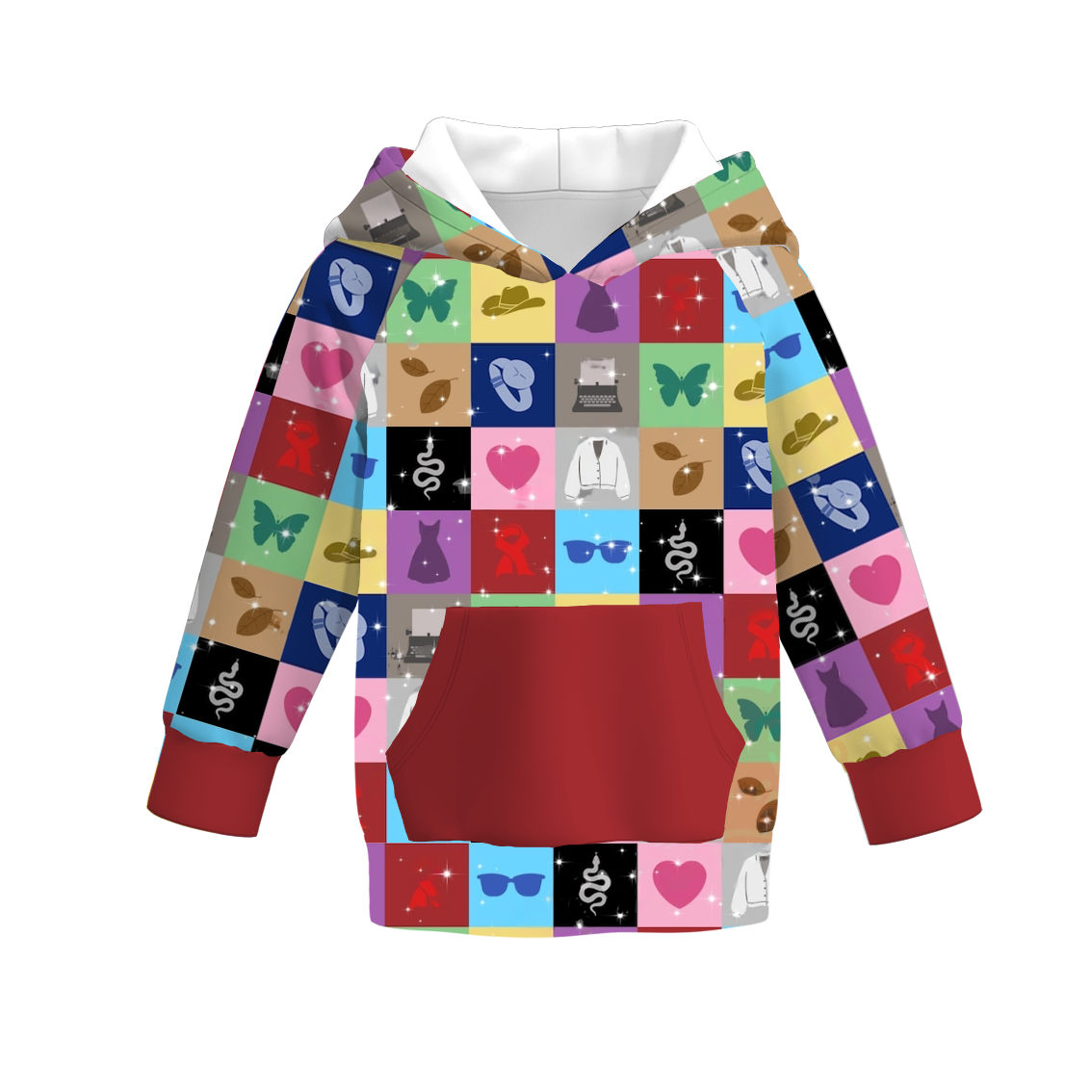 (Pre Order)Girls TS Print Milk Silk Hoodie