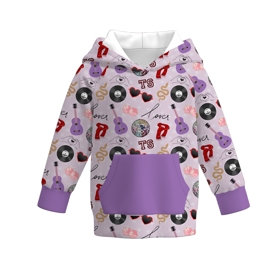 (Pre Order)Girls TS Print Milk Silk Hoodie