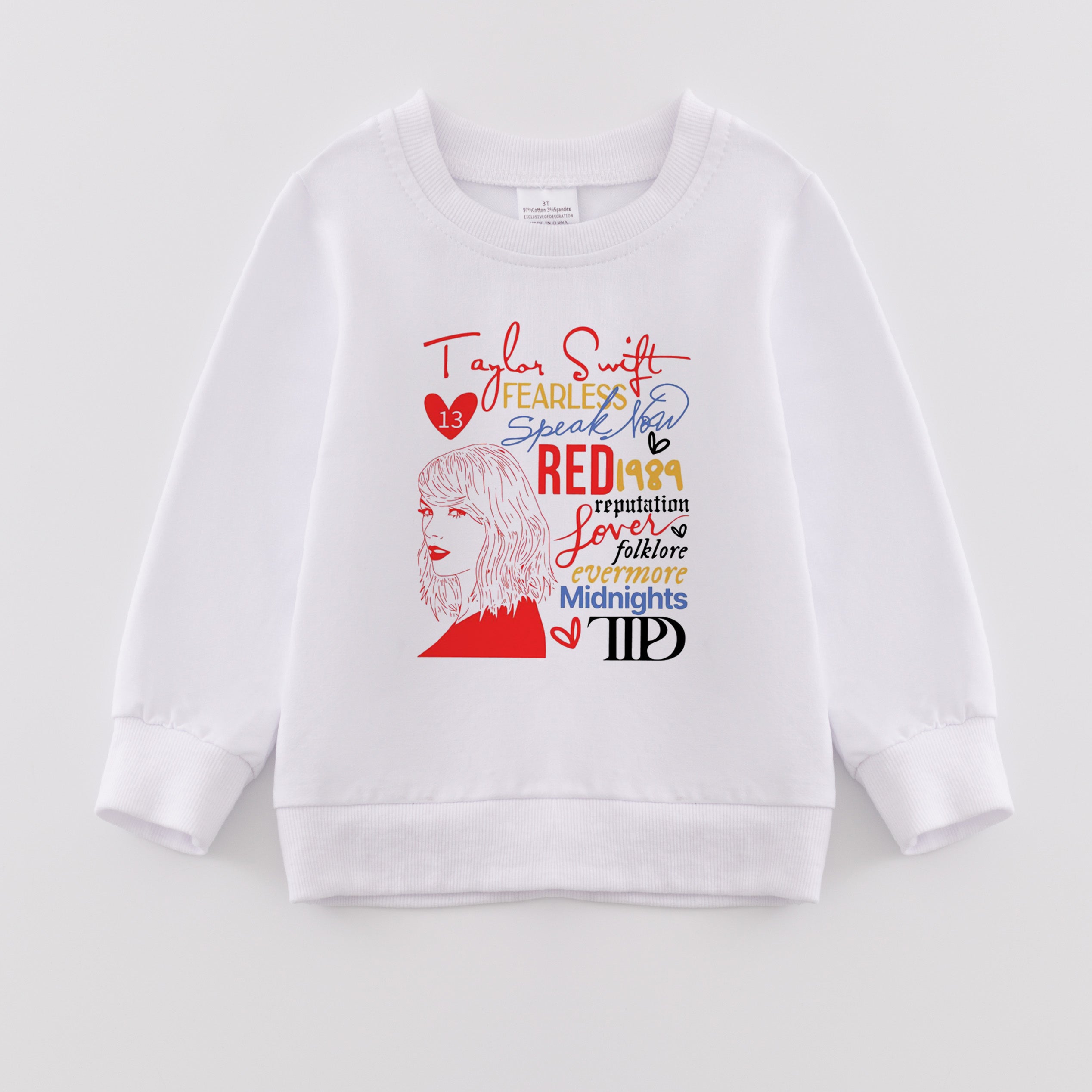 (Pre Order)Girls Valentine's Day Print Sweatshirt