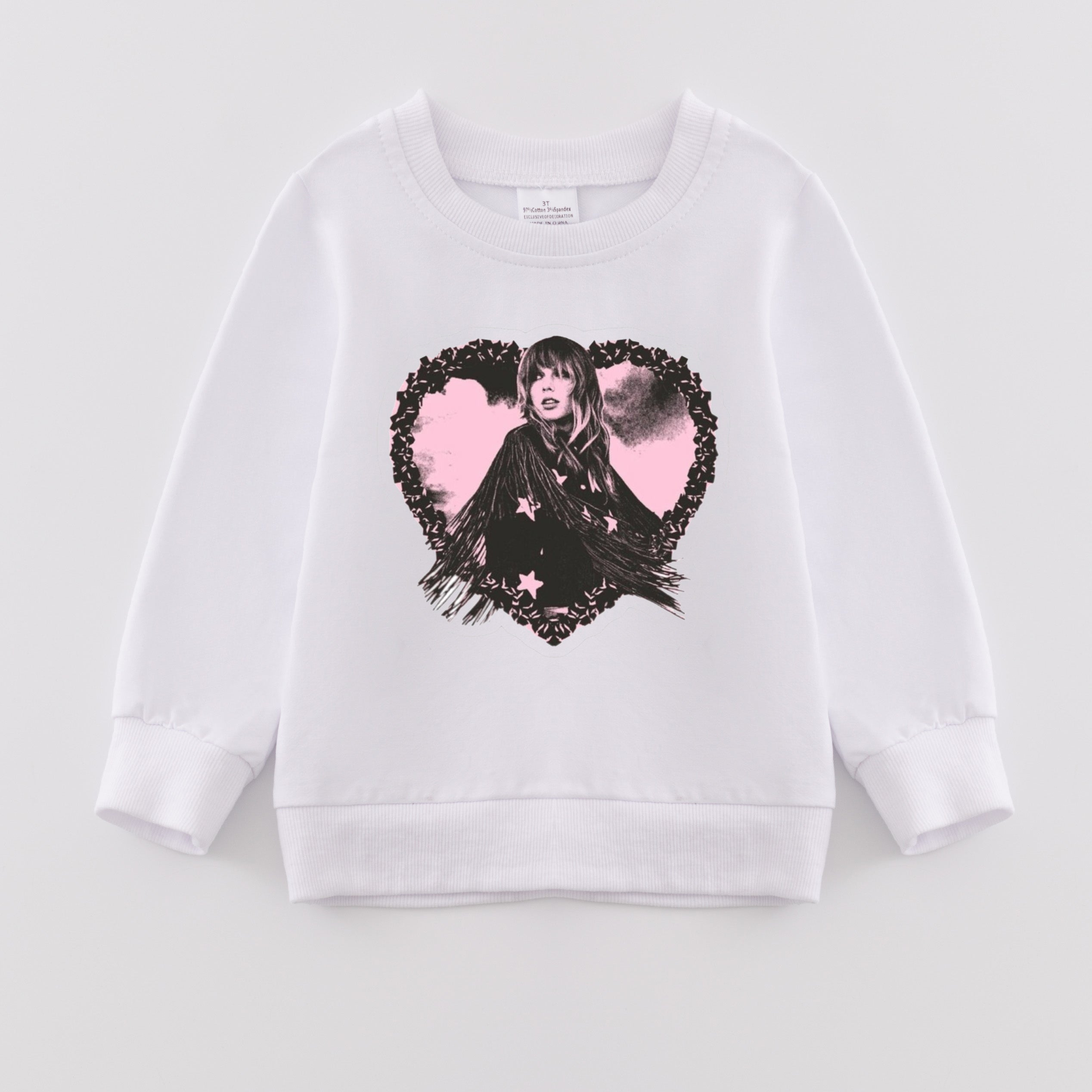 (Pre Order)Girls Valentine's Day Print Sweatshirt