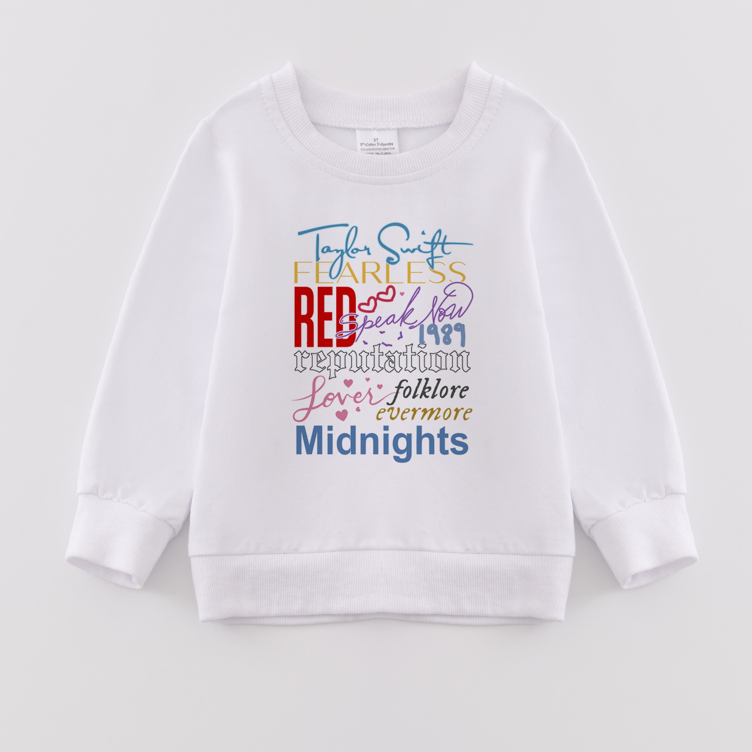 (Pre Order)Girls Valentine's Day Print Sweatshirt