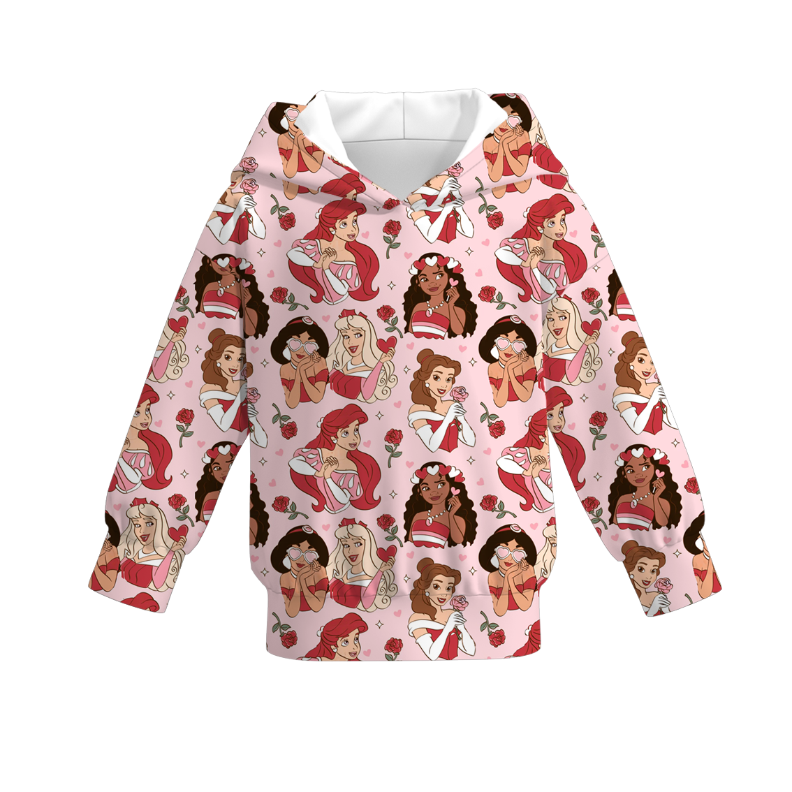 (Pre Order)Girls Valentine's Day Print Hoodie