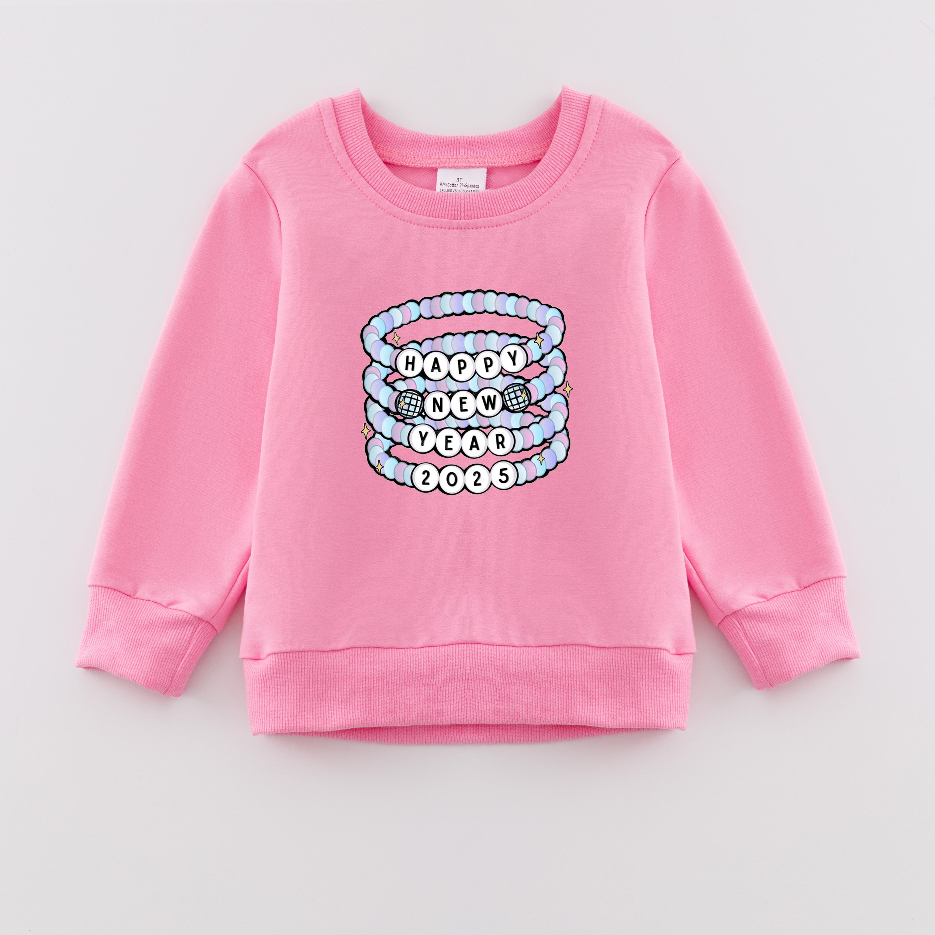(Pre Order)Girls New Year Print Sweatshirt