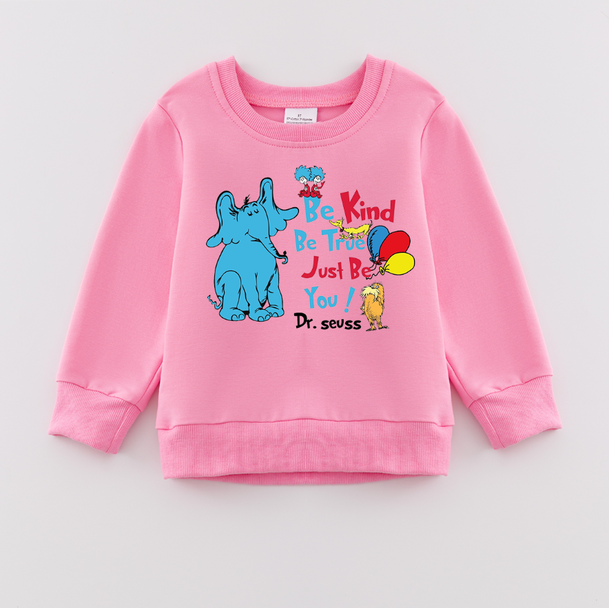 (Pre Order)Girls DR SEUSS Print Sweatshirt