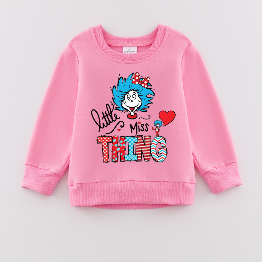 (Pre Order)Girls DR SEUSS Print Sweatshirt