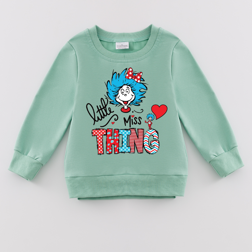 (Pre Order)Girls DR SEUSS Print Sweatshirt