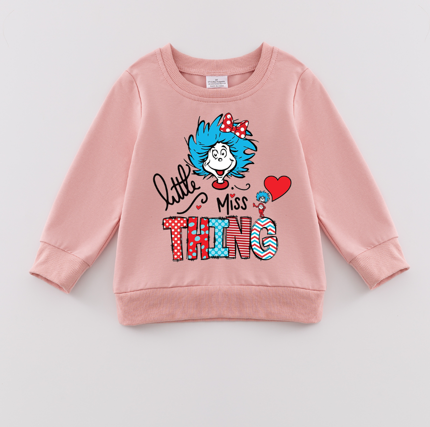 (Pre Order)Girls DR SEUSS Print Sweatshirt