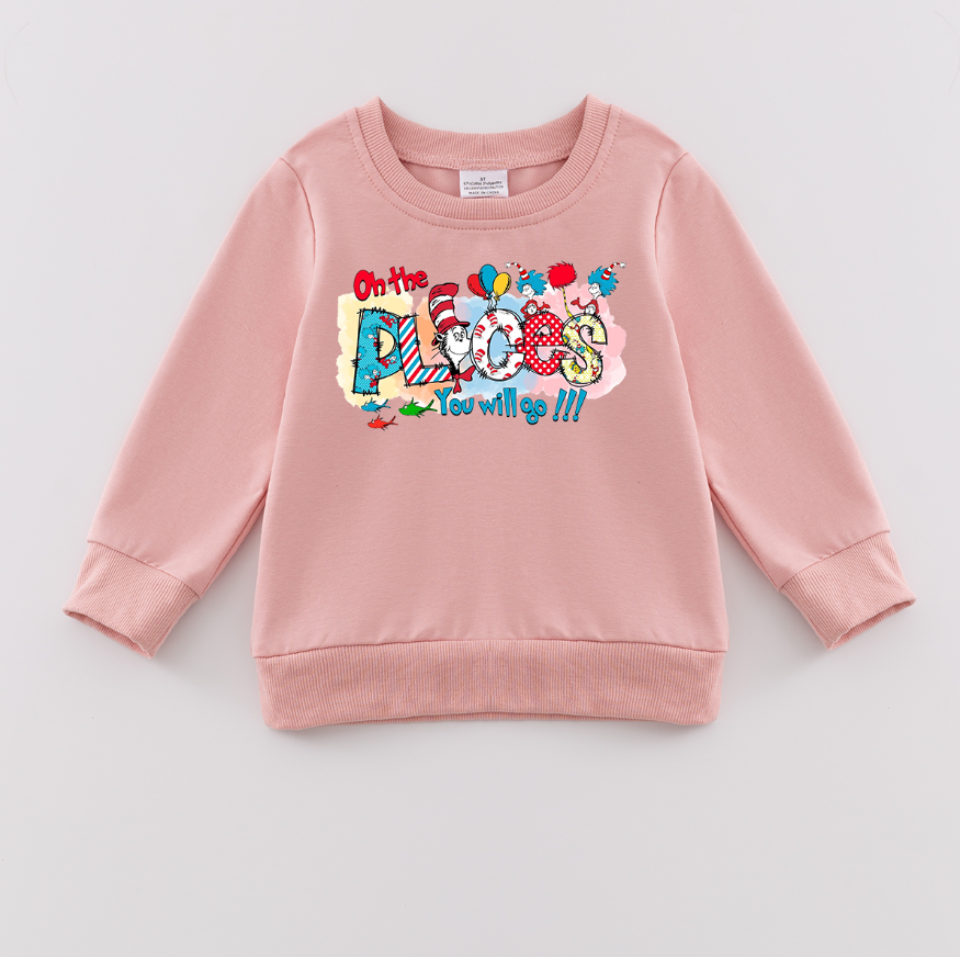 (Pre Order)Girls DR SEUSS Print Sweatshirt