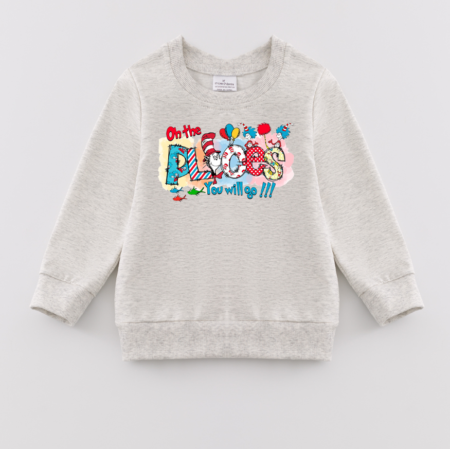 (Pre Order)Girls DR SEUSS Print Sweatshirt