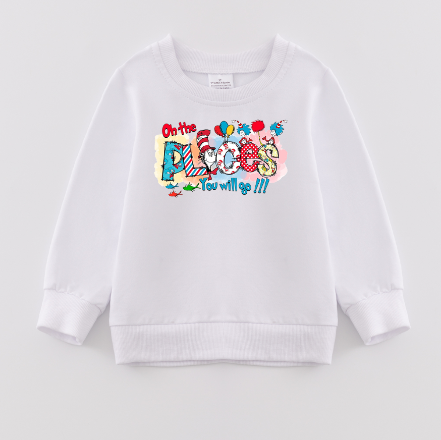 (Pre Order)Girls DR SEUSS Print Sweatshirt