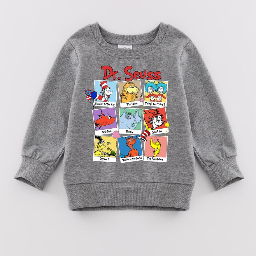 (Pre Order)Girls DR SEUSS Print Sweatshirt