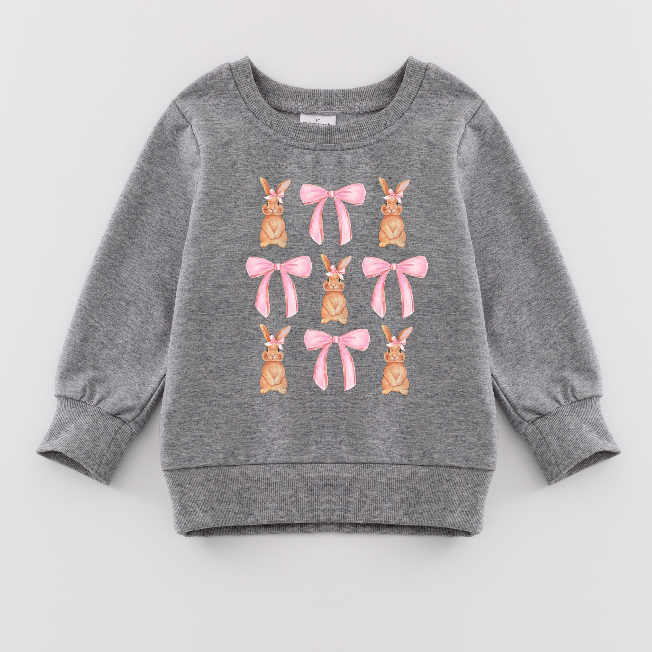 (Pre Order)Mommy and Me Easter Bunny Print Sweatshirt