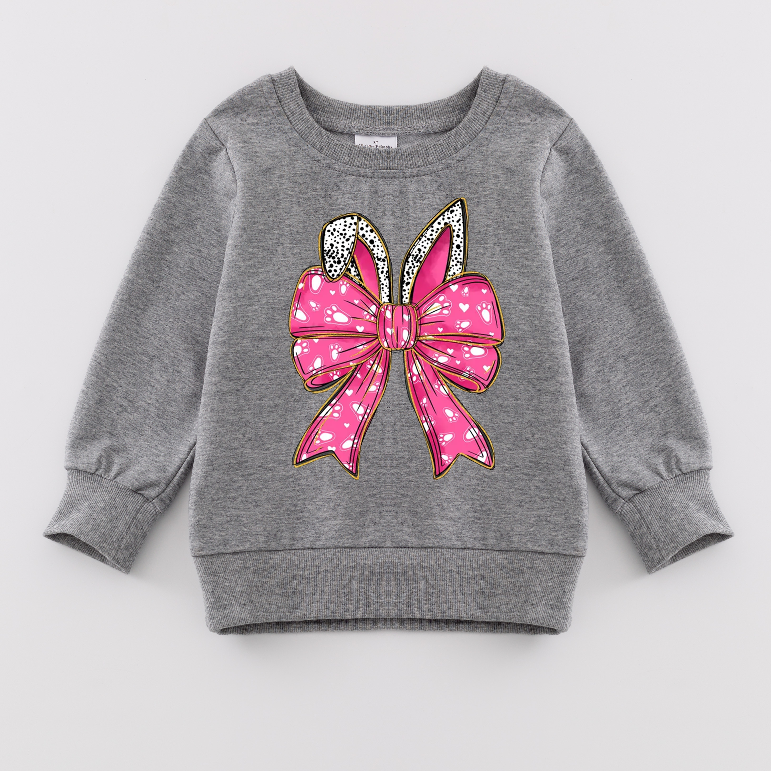 (Pre Order)Mommy and Me Easter Bunny Print Sweatshirt