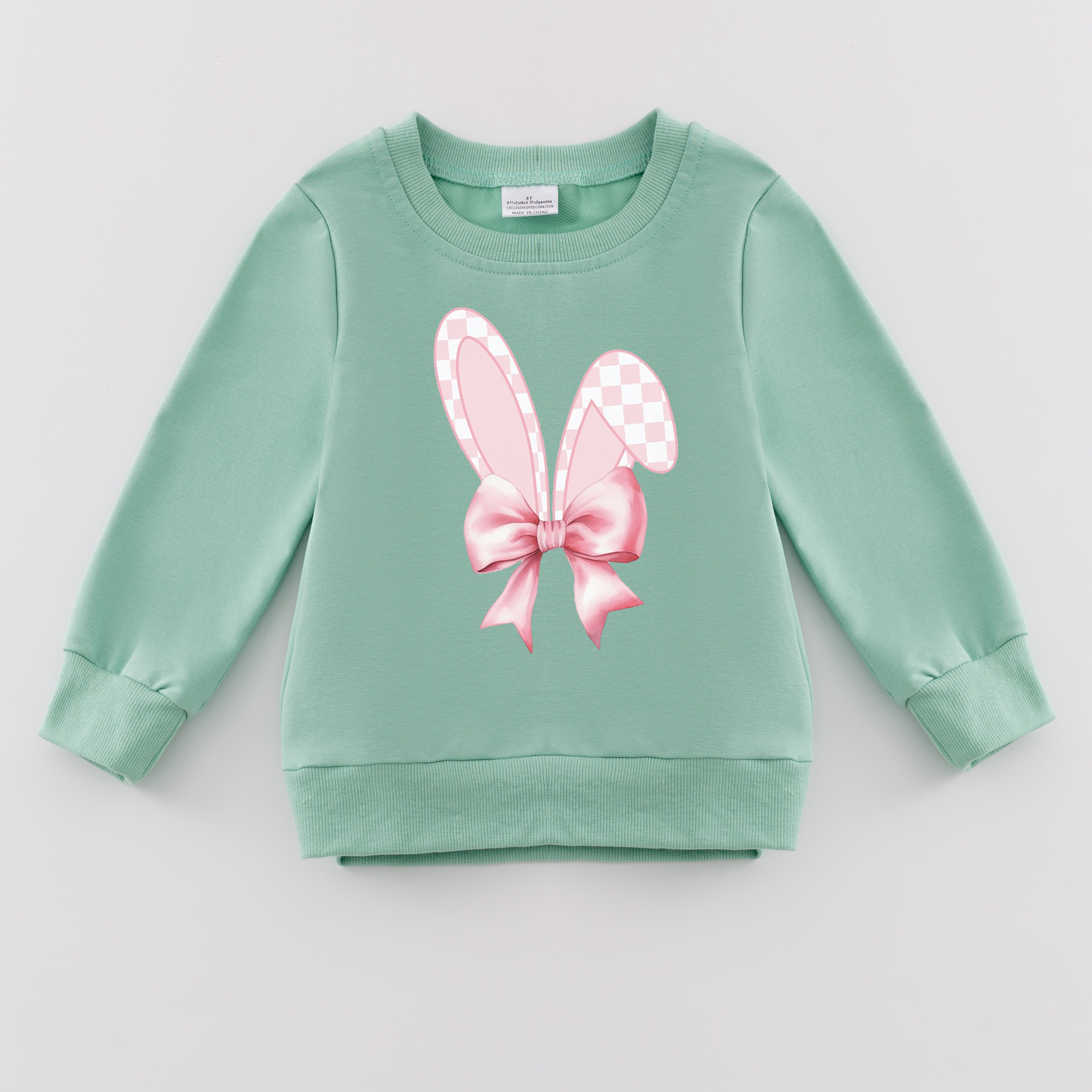 (Pre Order)Girls Easter Bunny Print Sweatshirt