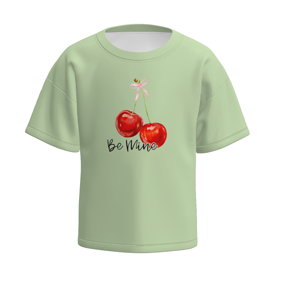 (Pre Order)Girls Spring and Summer Cherry Print Top