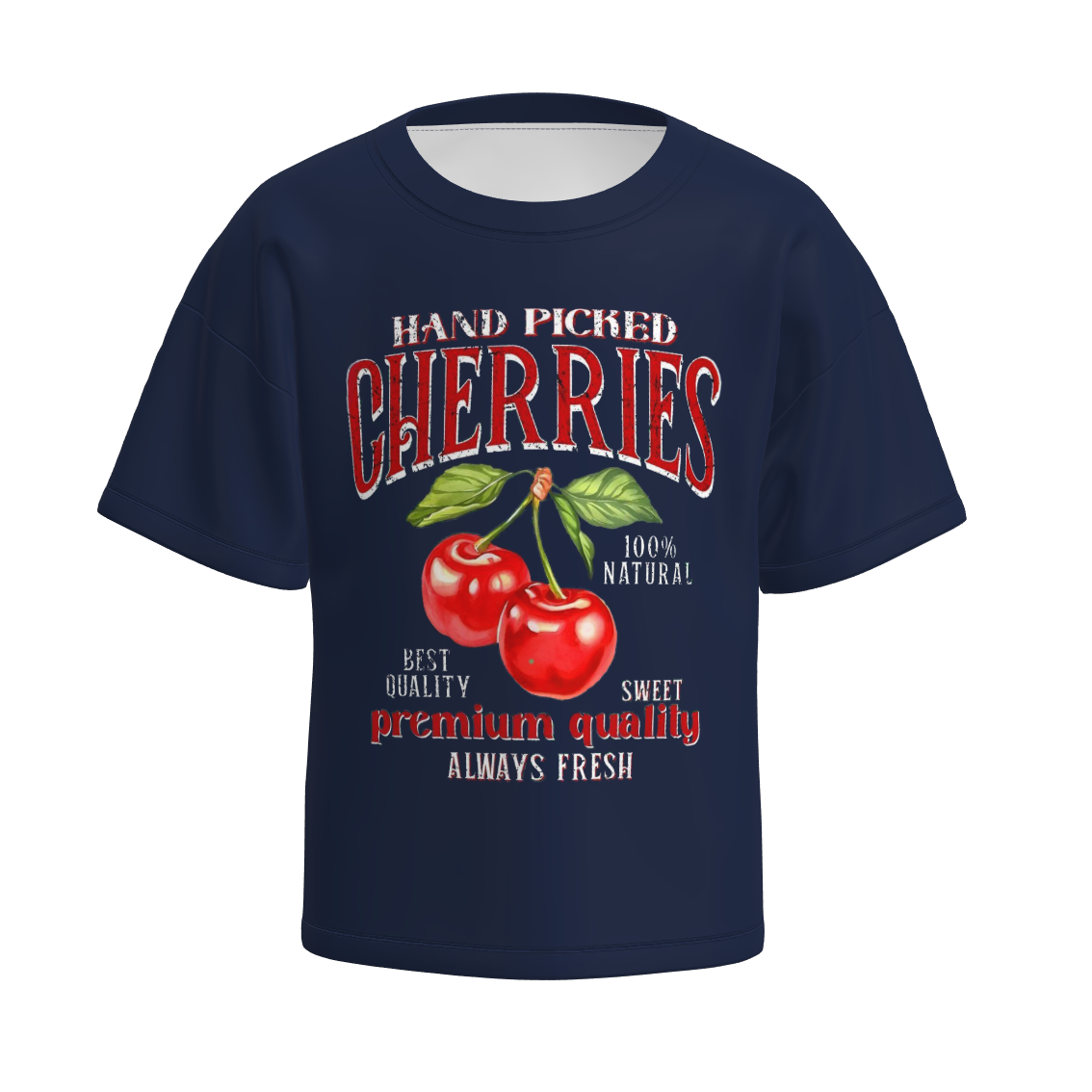 (Pre Order)Girls Spring and Summer Cherry Print Top