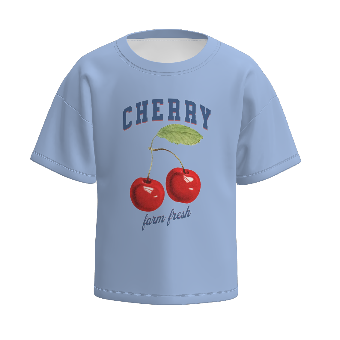 (Pre Order)Girls Spring and Summer Cherry Print Top