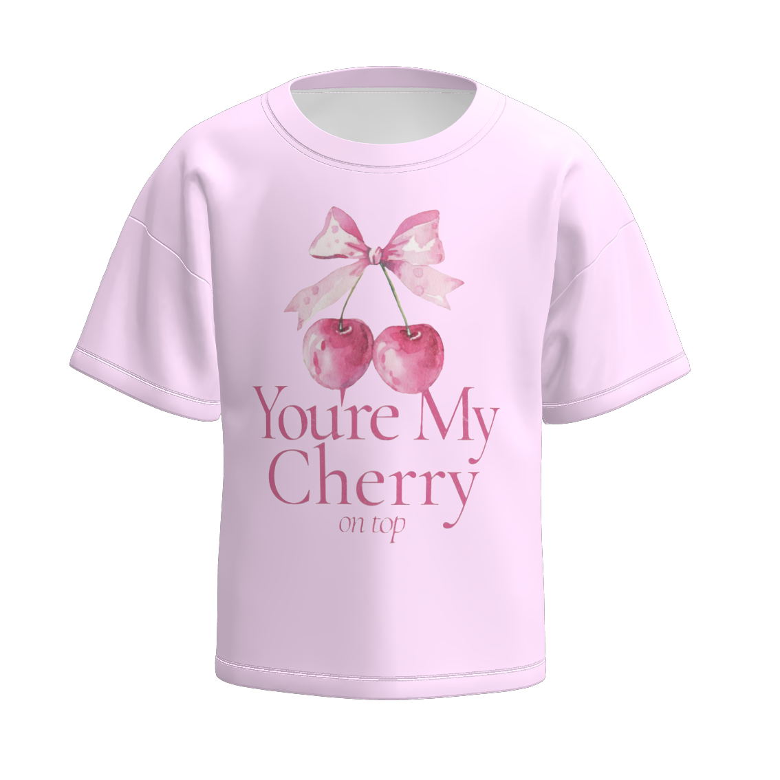 (Pre Order)Girls Spring and Summer Cherry Print Top