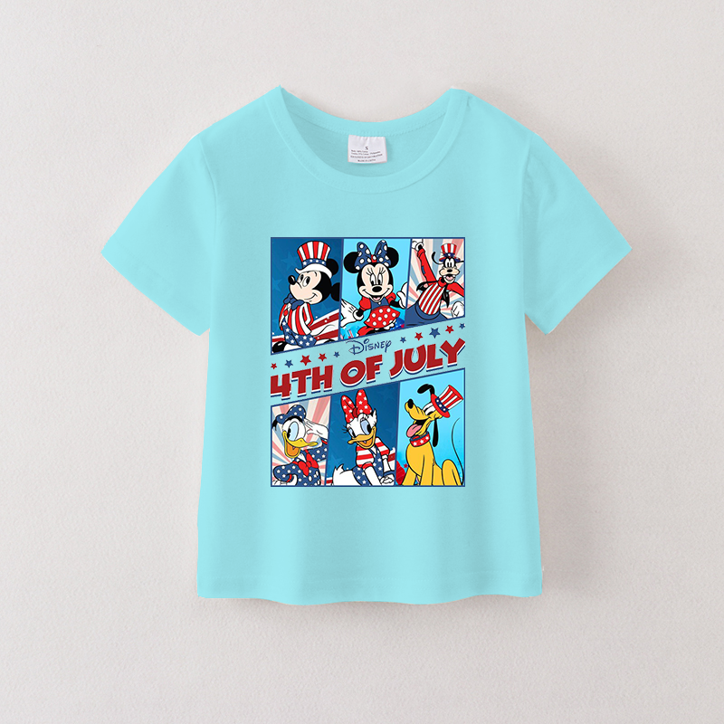 (Pre Order)Girls Patriotic Print Top
