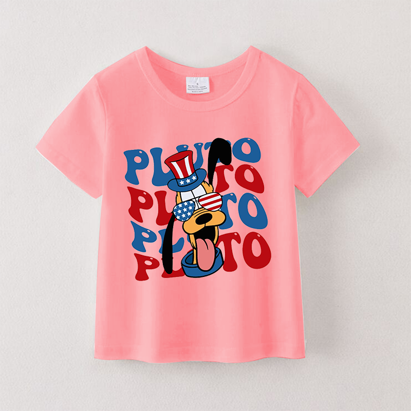 (Pre Order)Girls Patriotic Print Top