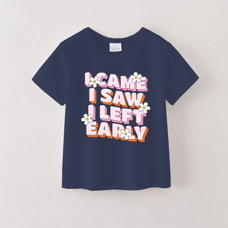 (Pre Order)Girls Spring and Summer Print Cotton Top