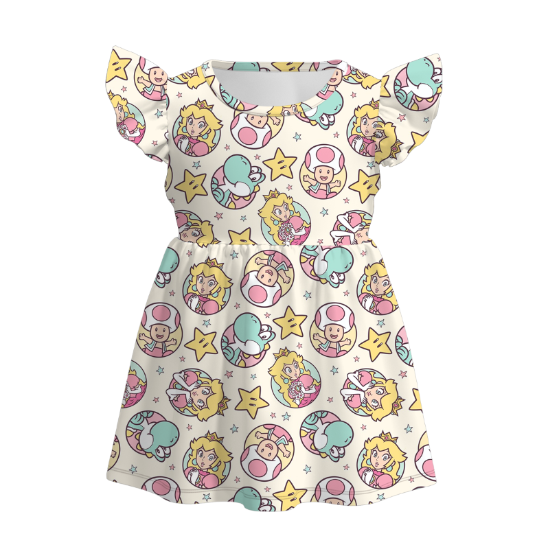 (Pre Order)Sisters Spring and Summer Cartoon Print Dress,Jumpsuit&Set