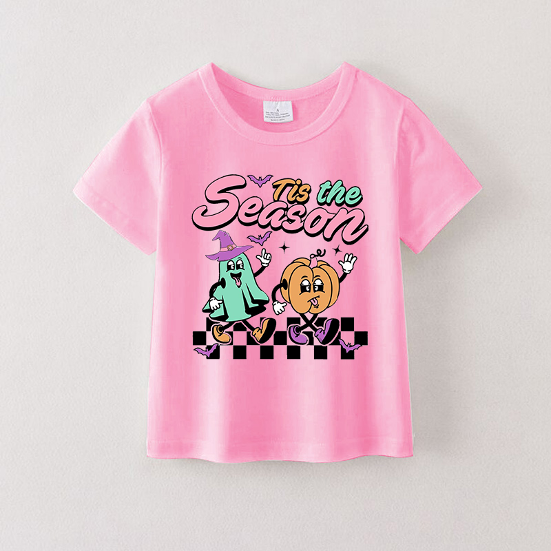 (Pre Order)Girls Spring and Summer Cartoon Print Cotton Top