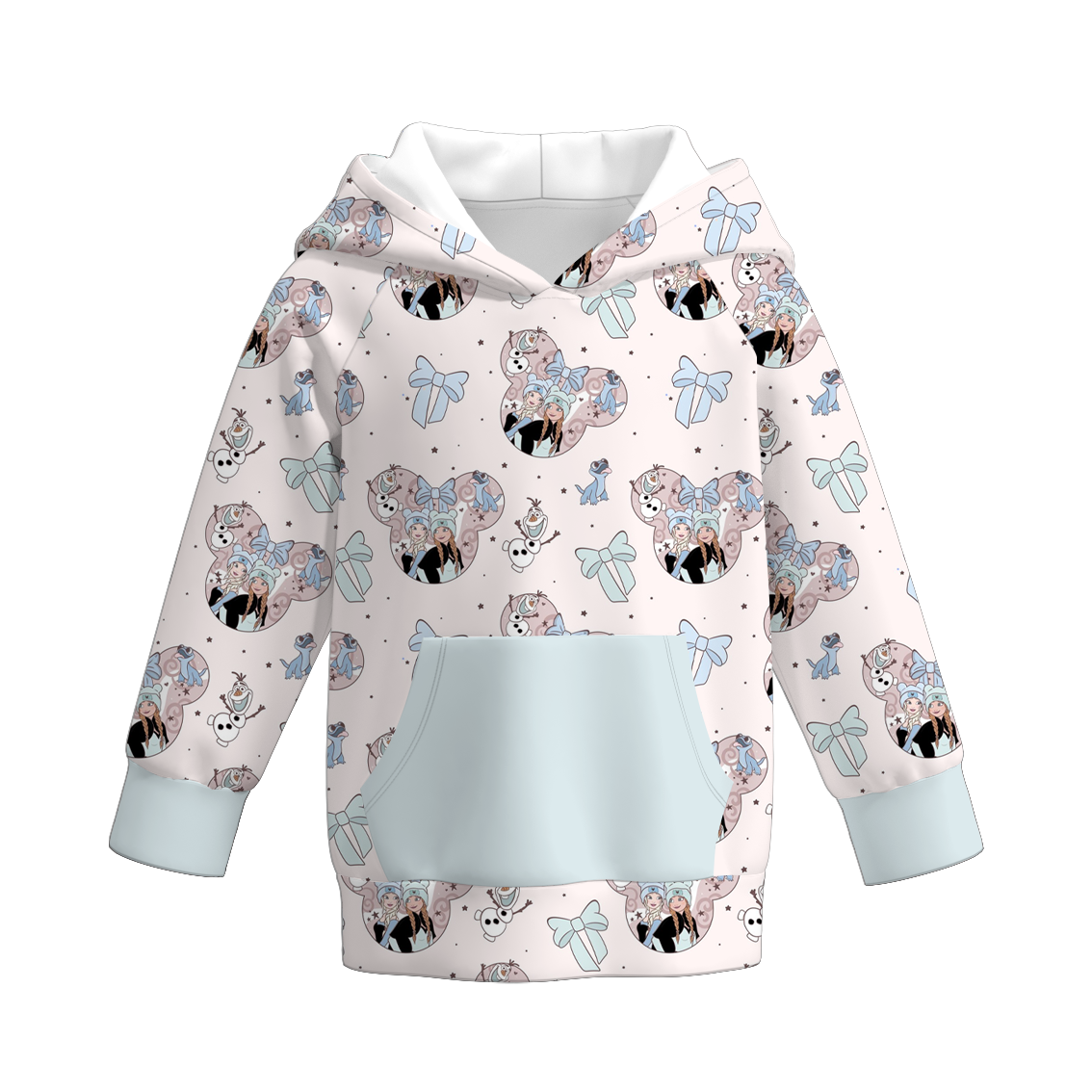 (Pre Order)Girls Fall&Winter Cartoon Print Hoodie