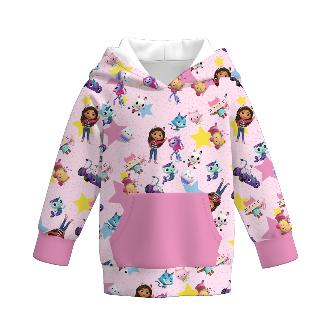 (Pre Order)Girls Fall&Winter Cartoon Print Hoodie