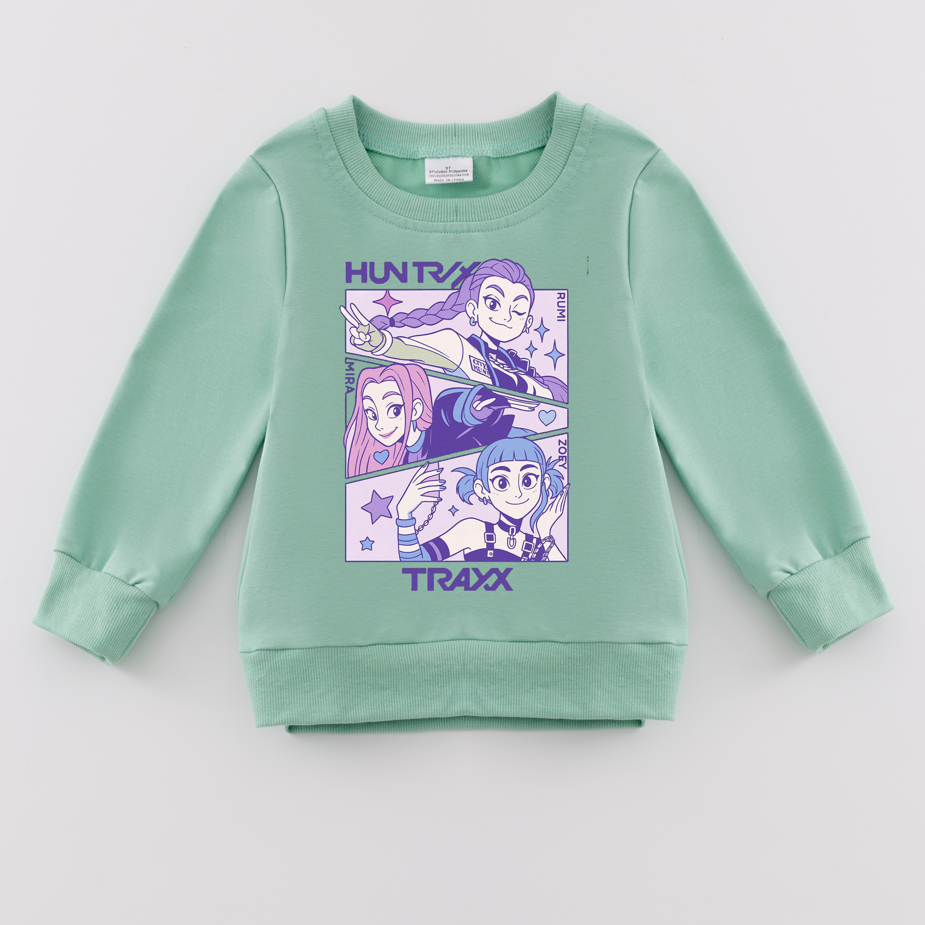 (Pre Order)Girls Movie Character Cotton Sweatshirt