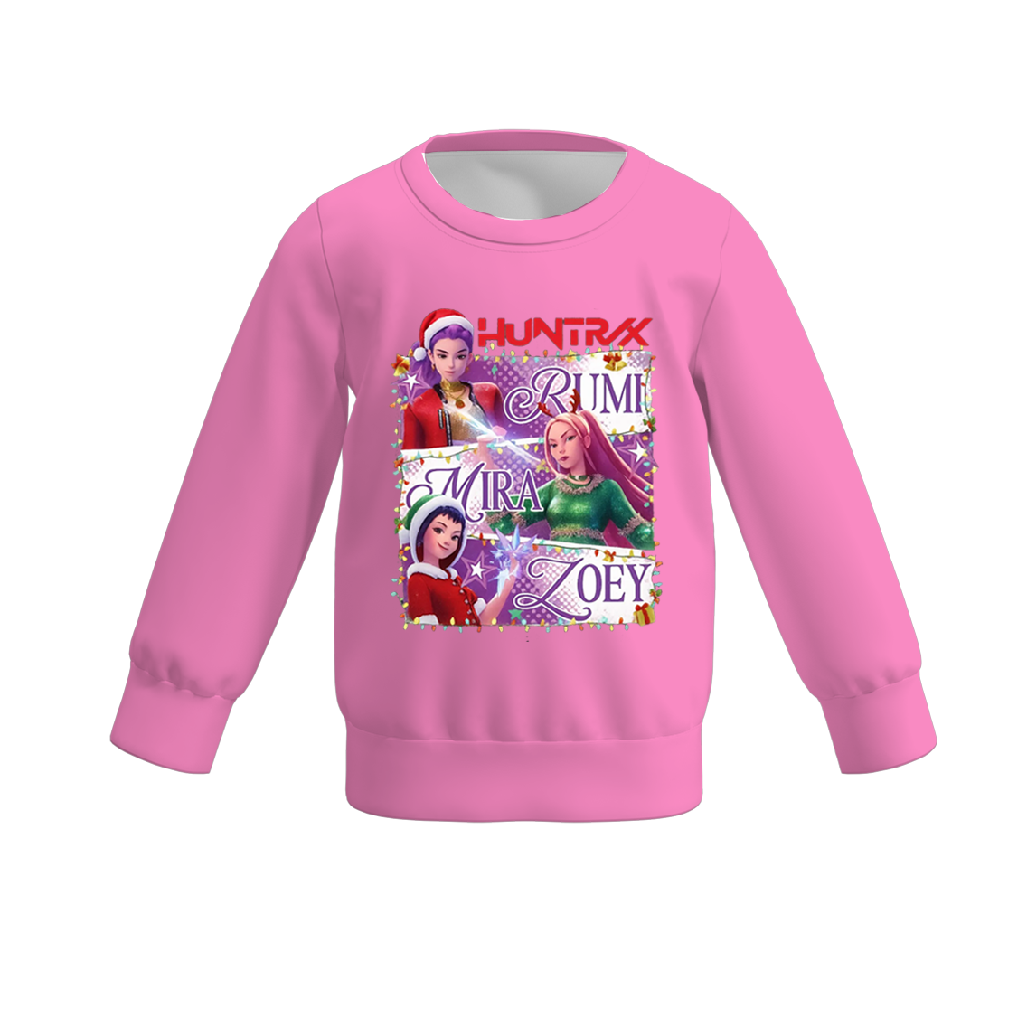 (Pre Order)Girls Christmas Movie Character Print Sweatshirt